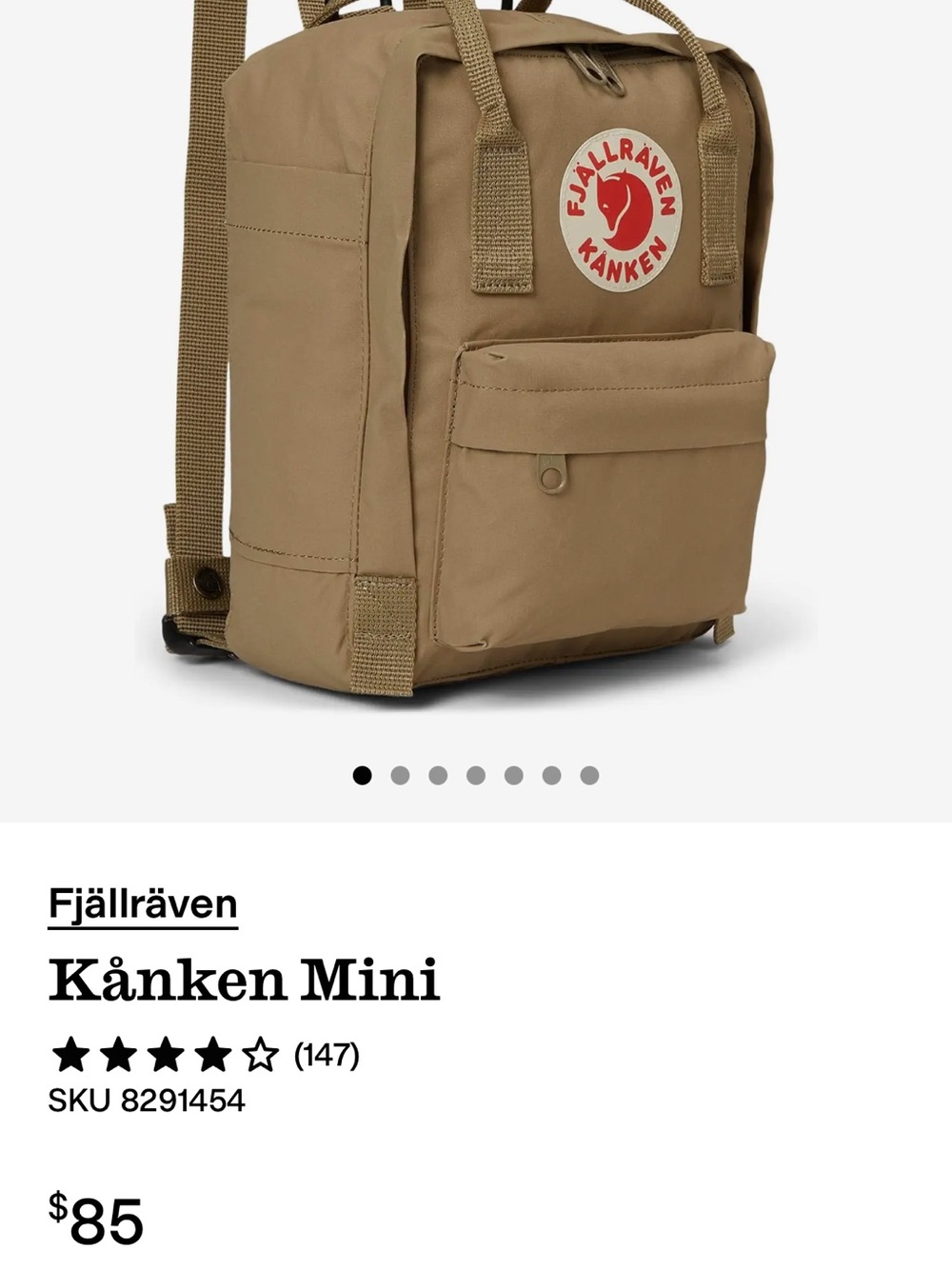 Kånken Mini Backpack clay